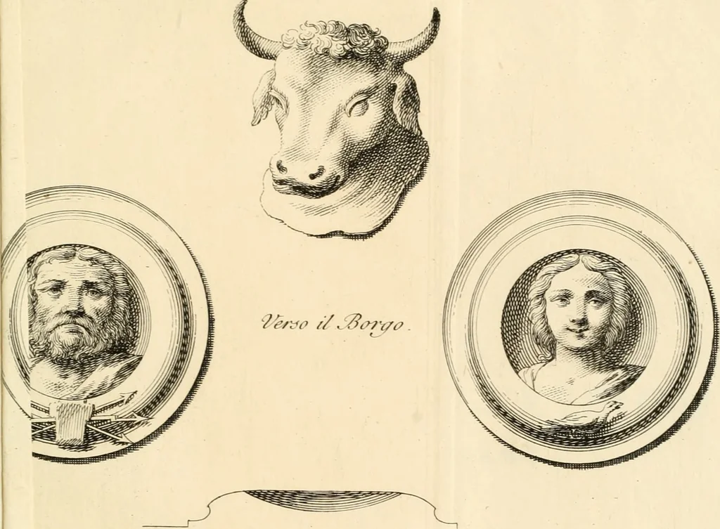 An illustration from Delle antichità di Rimino libri due, 1741, leaf 72