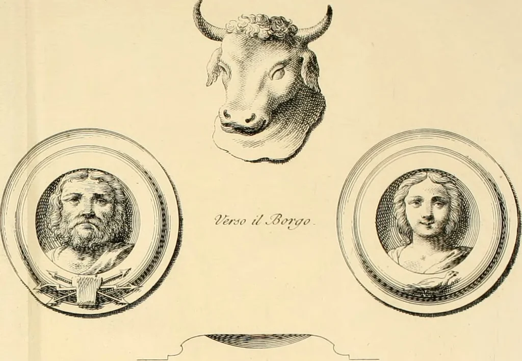 An illustration from Delle antichità di Rimino libri due, 1741, leaf 73