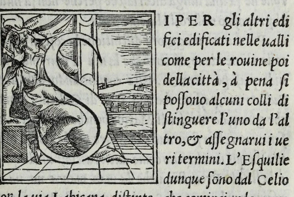 An illustration from Delle antichità della città di Roma, 1548, leaf 237