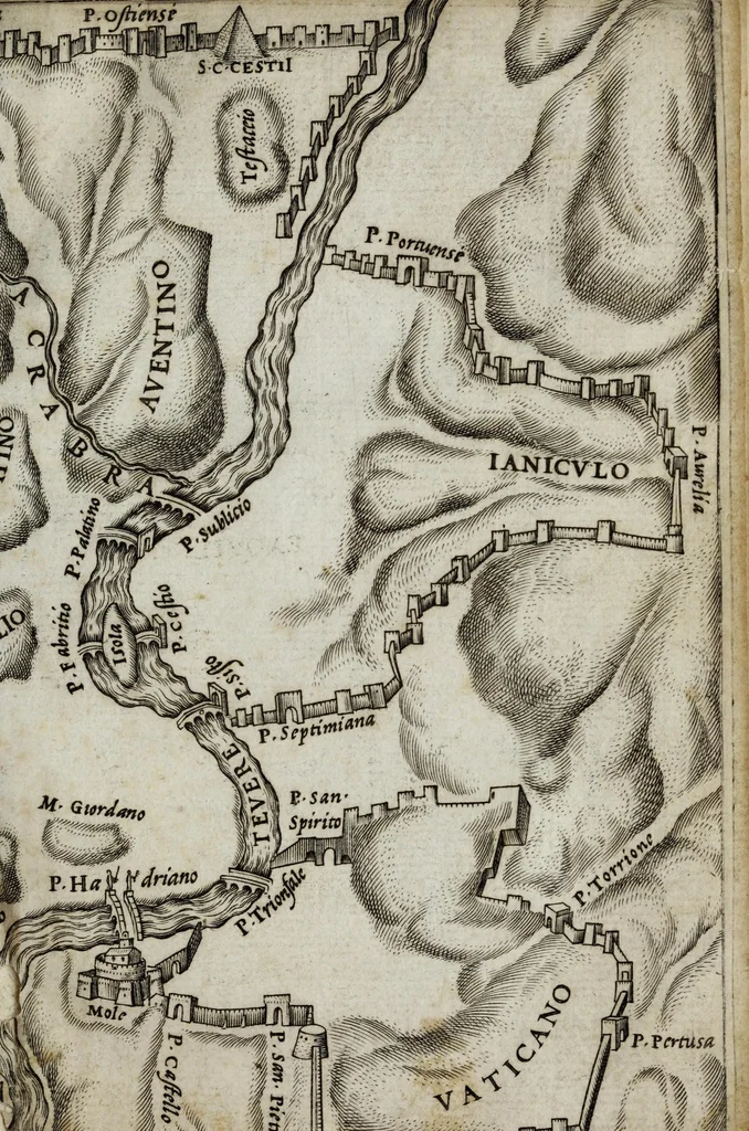 An illustration from Delle antichità della città di Roma, 1548, leaf 27