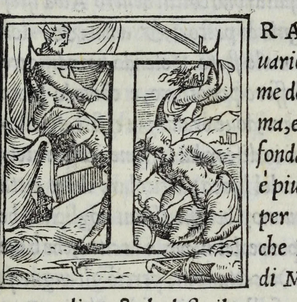 An illustration from Delle antichità della città di Roma, 1548, leaf 31