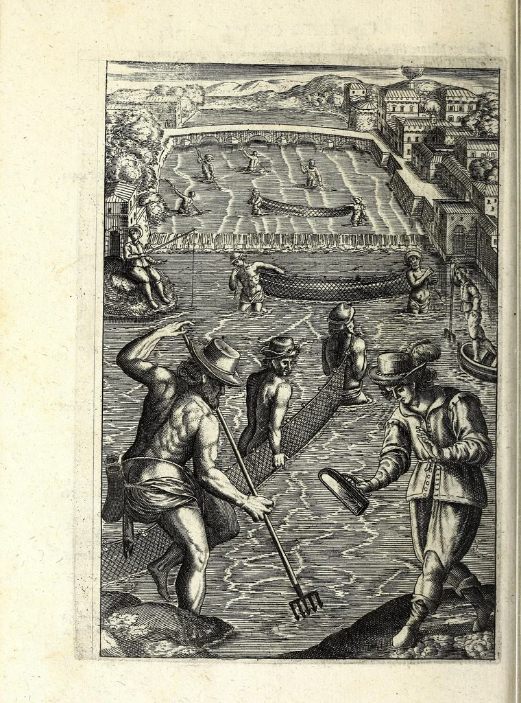 An illustration from Delle caccie di Eugenio Raimondi bresciano libri quattro ; aggiuntoui'n questa nuoua'mpressione altre caccie che sperse in altri libri andauano, 1630, leaf 398