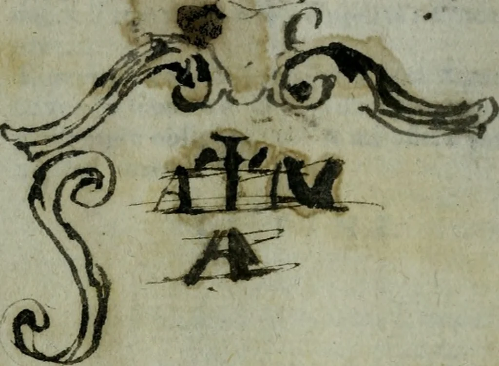 An illustration from Delle cose notabili della città di Venetia libri II : ne' quali amplamente, e con ogni verità si contengono vsanze antiche, habiti & vestiti, officii e magistrati, vittorie illustri, principi & vita loro, tutti patriarchi, senatori famosi, huomini letterati, chiese e monasterij, corpi santi e reliquie, fabriche e palazzi, pittori e pitture, scultori e scolture, auuocati famosi, medici eccellenti, musici di più sorte : con la tauola copiosa, 1587, leaf 171