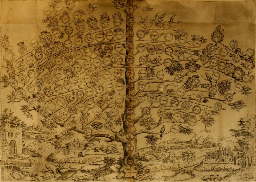 An illustration from Delle famiglie nobili Napoletane, 1580, leaf 114