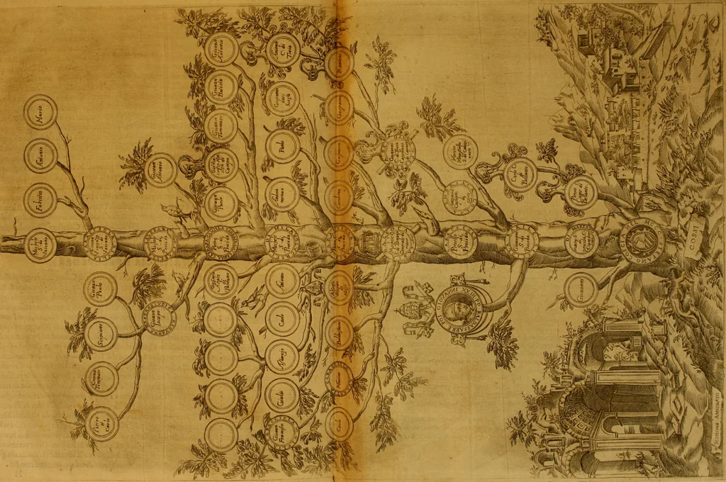 An illustration from Delle famiglie nobili Napoletane, 1580, leaf 194