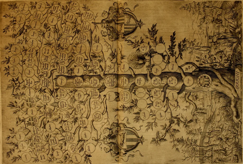 An illustration from Delle famiglie nobili Napoletane, 1580, leaf 442
