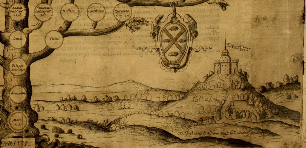 An illustration from Delle famiglie nobili Napoletane, 1580, leaf 486