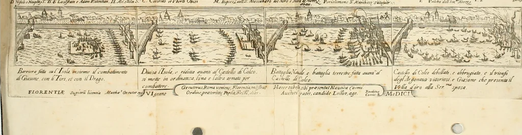 An illustration from Descrizione delle feste fatte nelle reali nozze de' Serenissimi principi di Toscana d. Cosimo de' Medici, e Maria Maddalena arcidvchessa d'Avstria, 1608, leaf 125