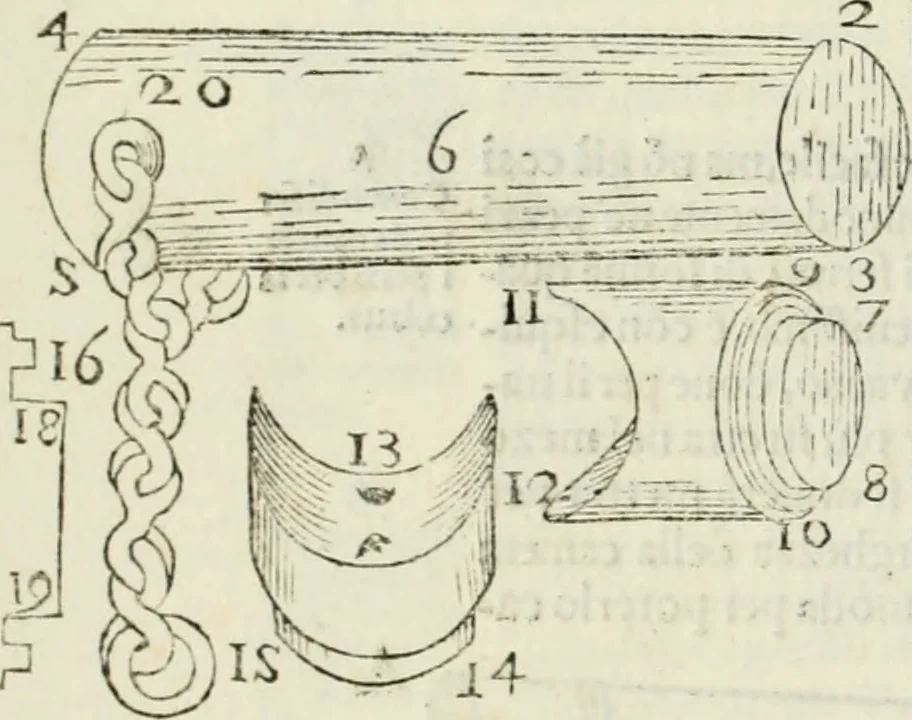 An illustration from Delle fortificationi di Bvonaivto Lorini, nobile fiorentino, libri cinque : ne' qvali si mostra con le piv facili regole la scienza con la pratica, di fortificare le citta & altri luoghi sopra diuersi siti, con tvtti gli avvertimenti, che per intelligenza di tal materia possono occorrere .., 1597, leaf 143