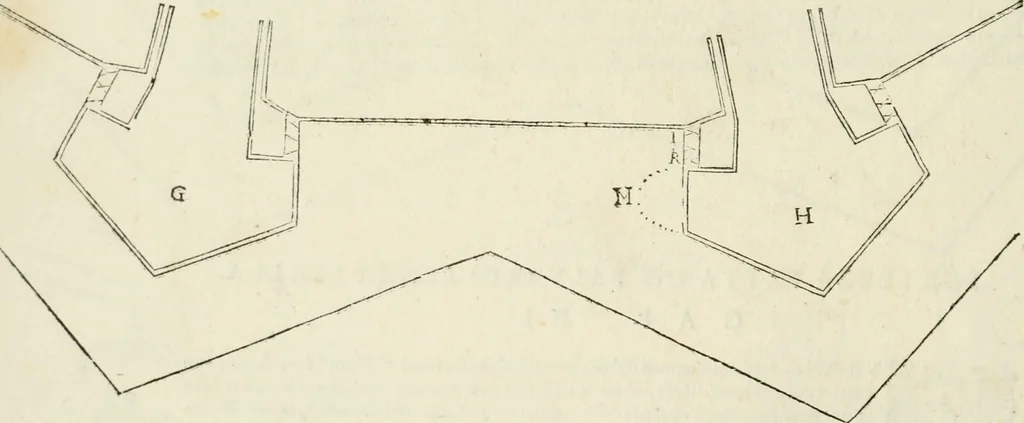 An illustration from Delle fortificationi di Bvonaivto Lorini, nobile fiorentino, libri cinque : ne' qvali si mostra con le piv facili regole la scienza con la pratica, di fortificare le citta & altri luoghi sopra diuersi siti, con tvtti gli avvertimenti, che per intelligenza di tal materia possono occorrere .., 1597, leaf 163