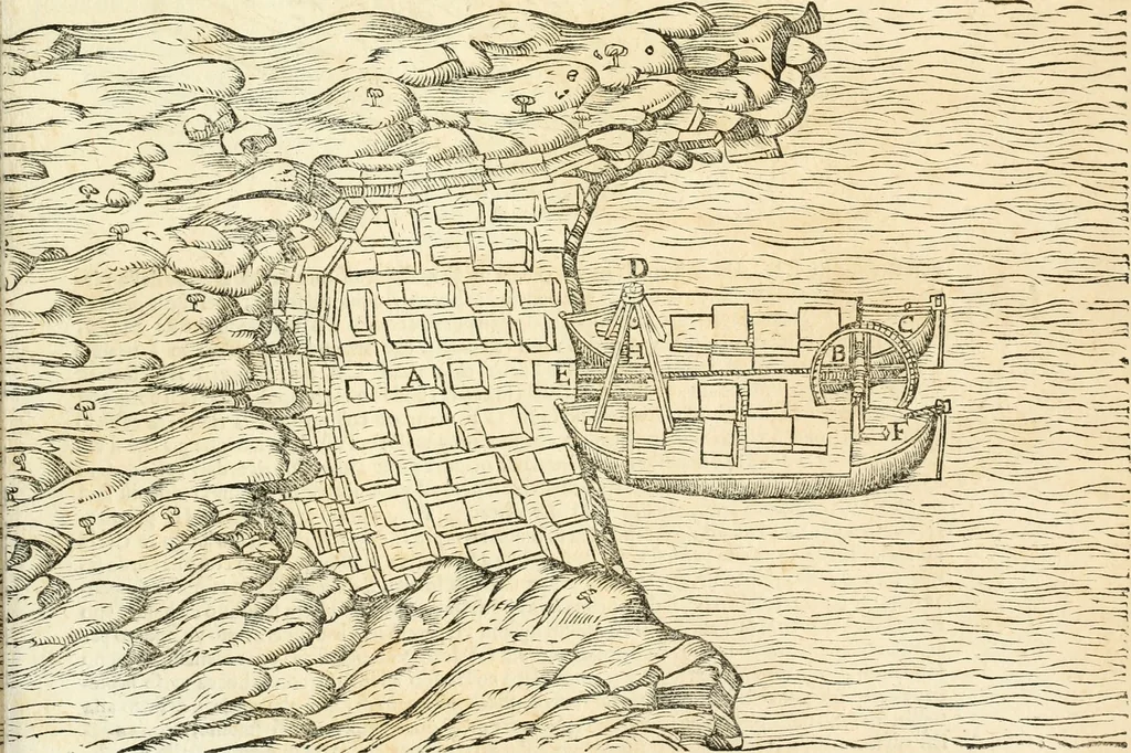 An illustration from Delle fortificationi di Bvonaivto Lorini, nobile fiorentino, libri cinque : ne' qvali si mostra con le piv facili regole la scienza con la pratica, di fortificare le citta & altri luoghi sopra diuersi siti, con tvtti gli avvertimenti, che per intelligenza di tal materia possono occorrere .., 1597, leaf 184