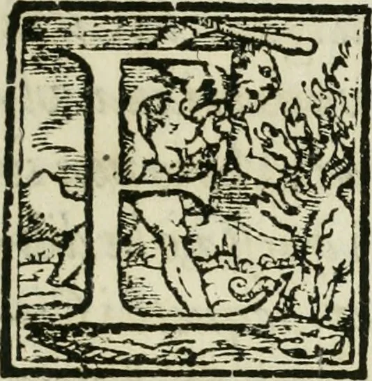 An illustration from Delle historie bresciane di M. Helia Cavriolo libri dodeci : ne' qvali si vede l'origine et antichità della città Brescia, come fv delle prime che venesse alla fede, il nvmero de martiri, et de vescovi canonizati : le gverre, i sacchi, e le rovine di qvella : tutti i suoi signori, et come peruenne sotto il felicissimo dominio venetiano, 1585, leaf 6