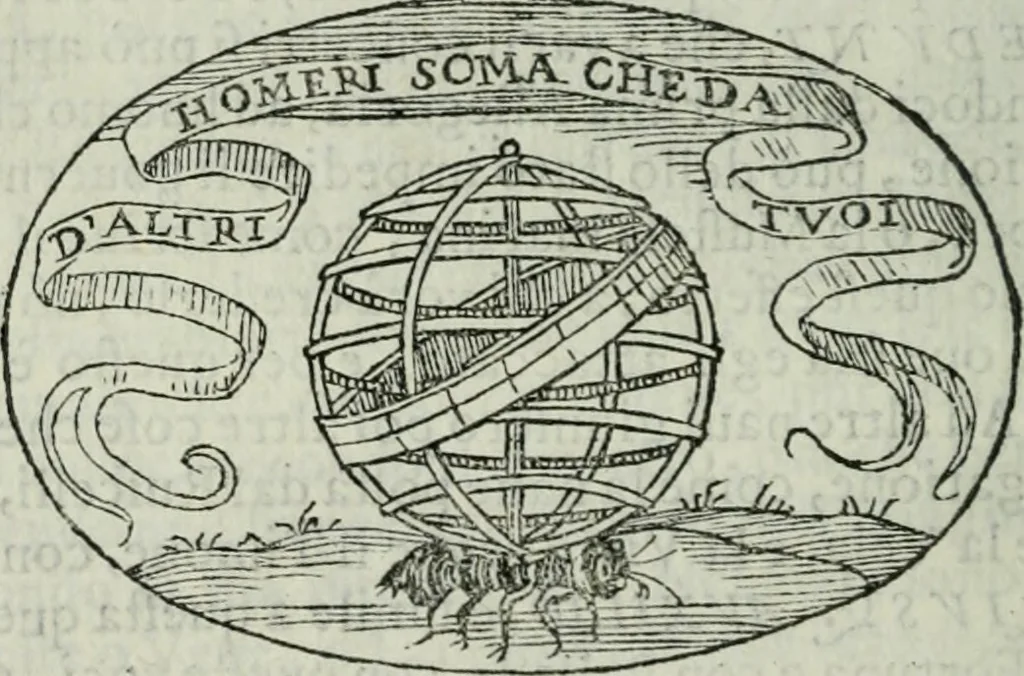 An illustration from Delle imprese trattato, 1592, leaf 135
