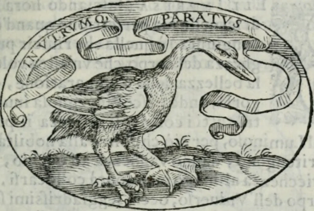 An illustration from Delle imprese trattato, 1592, leaf 136