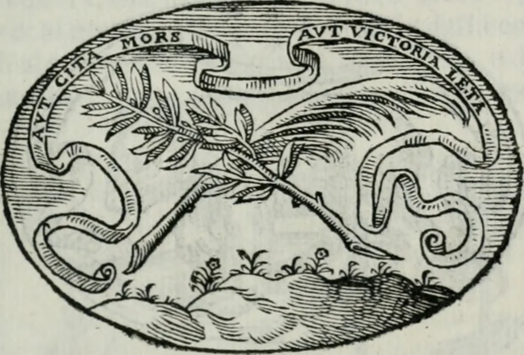 An illustration from Delle imprese trattato, 1592, leaf 166