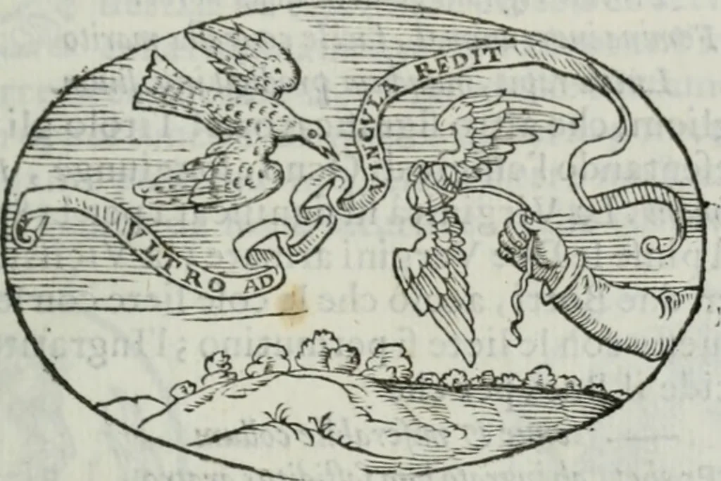 An illustration from Delle imprese trattato, 1592, leaf 180