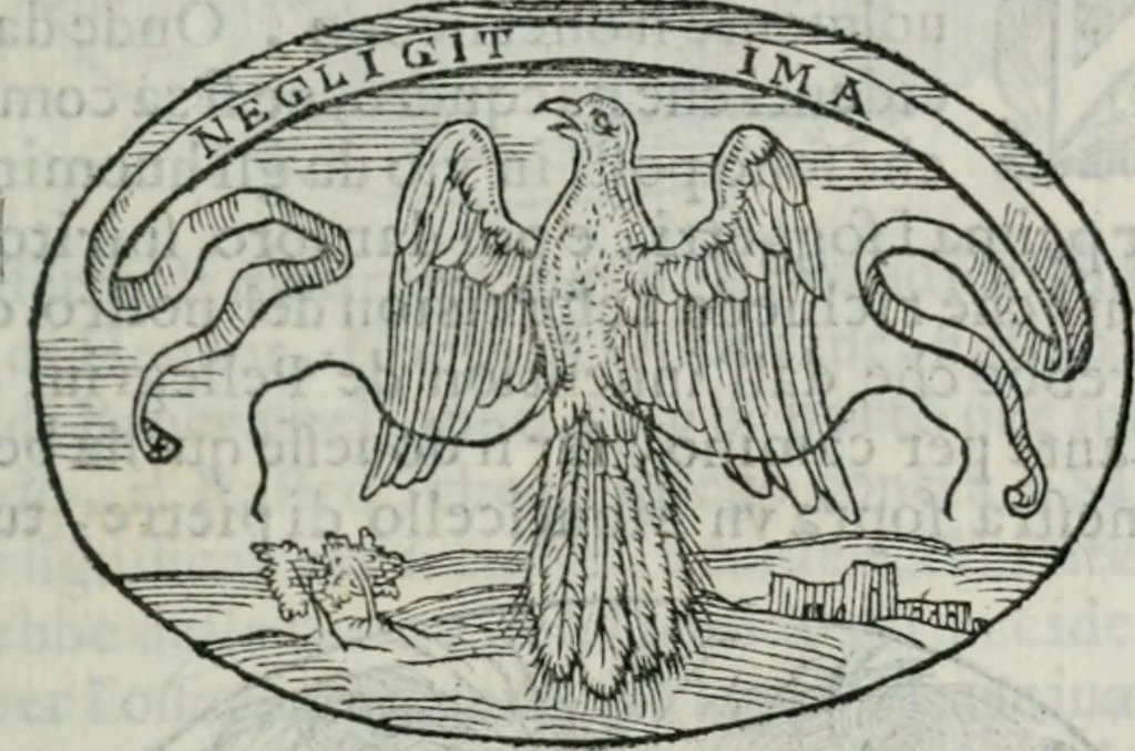 An illustration from Delle imprese trattato, 1592, leaf 202