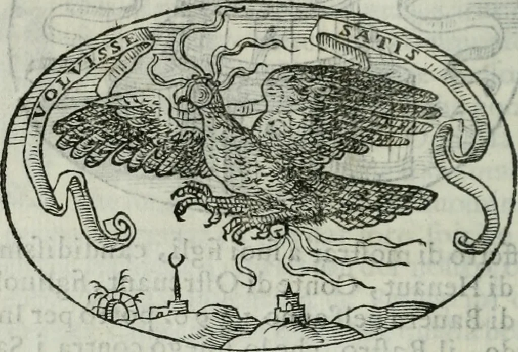 An illustration from Delle imprese trattato, 1592, leaf 205