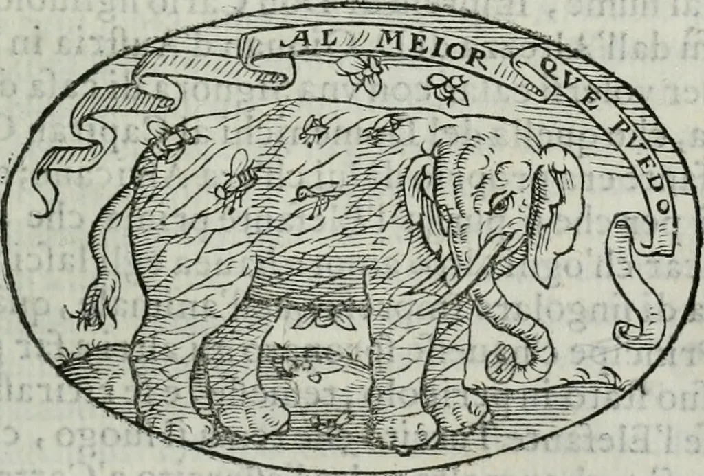 An illustration from Delle imprese trattato, 1592, leaf 274