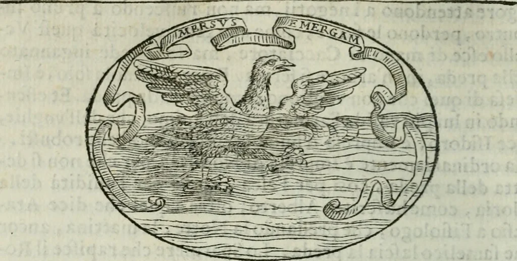 An illustration from Delle imprese trattato, 1592, leaf 461