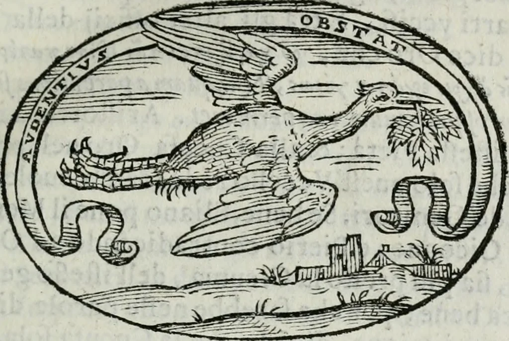 An illustration from Delle imprese trattato, 1592, leaf 470