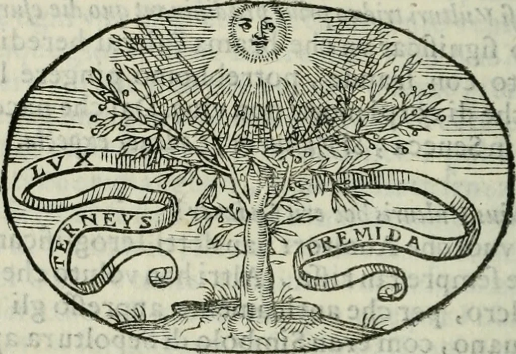 An illustration from Delle imprese trattato, 1592, leaf 477