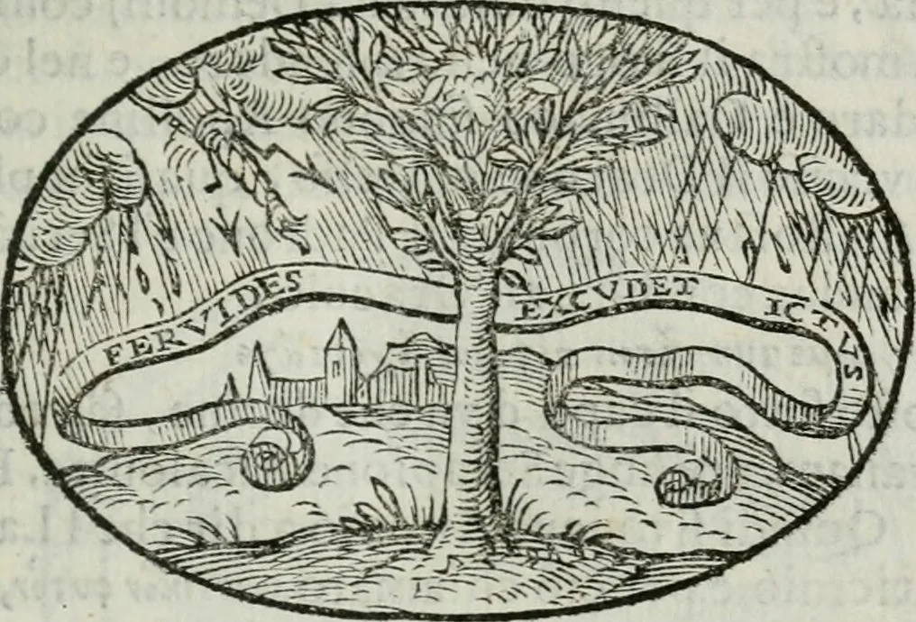 An illustration from Delle imprese trattato, 1592, leaf 496