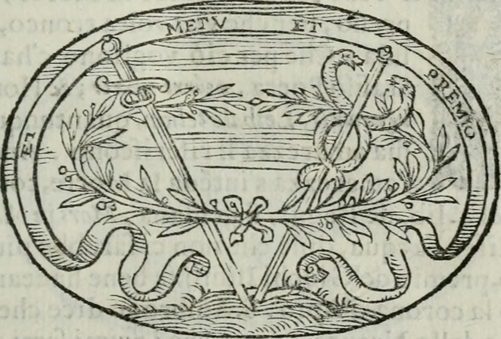 An illustration from Delle imprese trattato, 1592, leaf 498