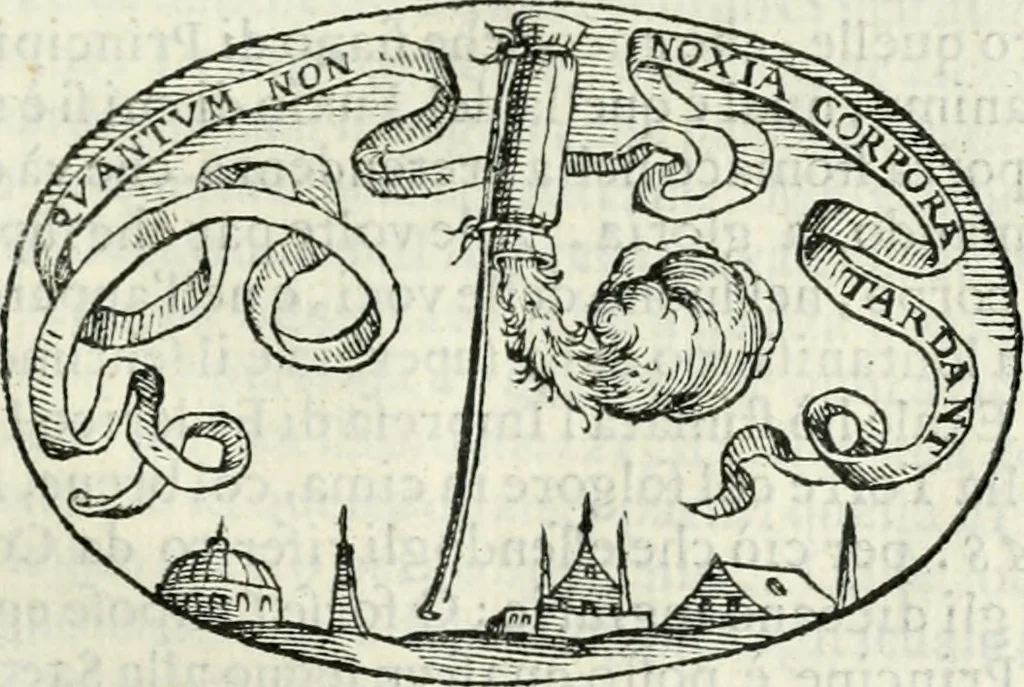 An illustration from Delle imprese, trattato, 1592, leaf 122