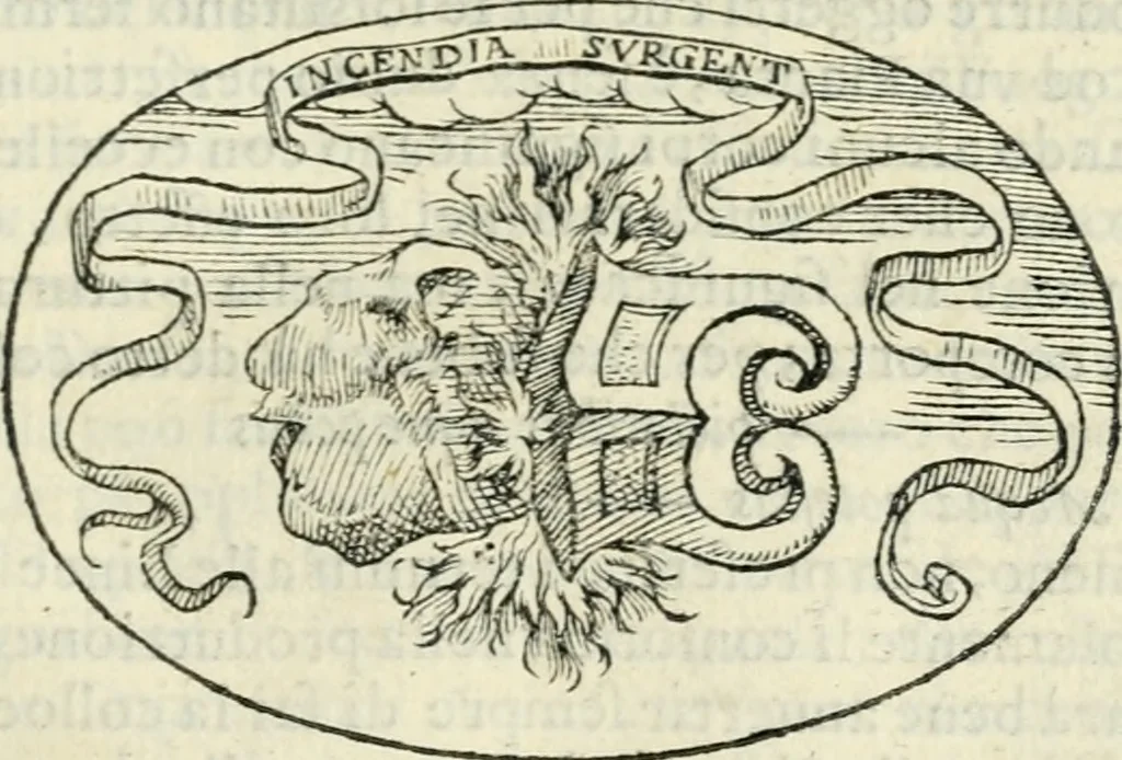 An illustration from Delle imprese, trattato, 1592, leaf 126