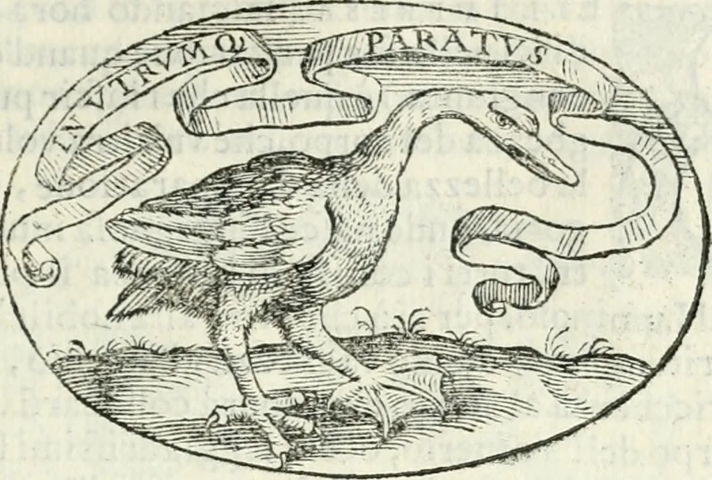 An illustration from Delle imprese, trattato, 1592, leaf 136