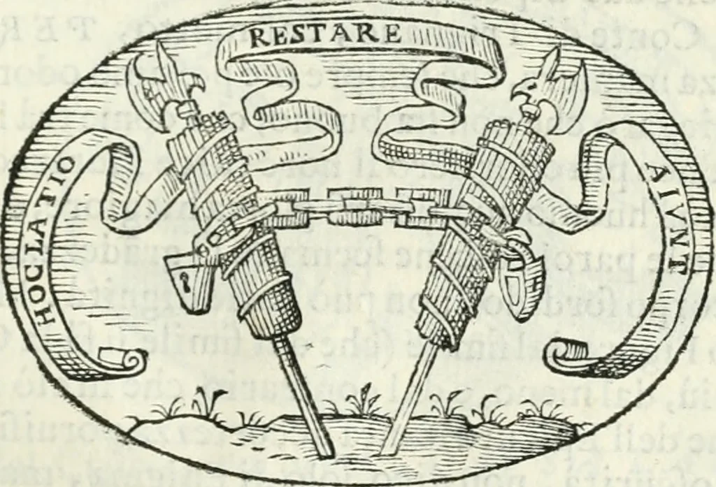 An illustration from Delle imprese, trattato, 1592, leaf 162