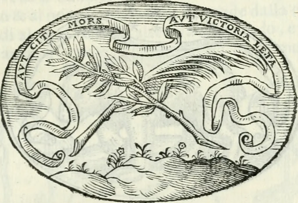 An illustration from Delle imprese, trattato, 1592, leaf 166