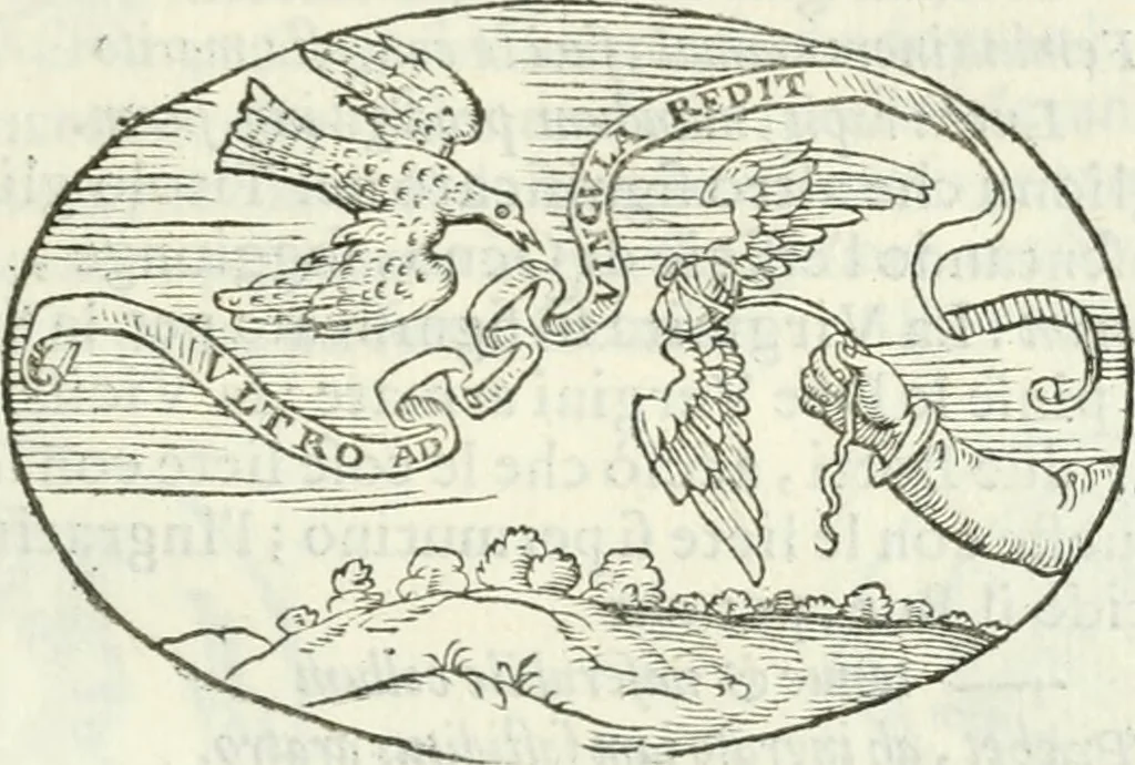 An illustration from Delle imprese, trattato, 1592, leaf 180