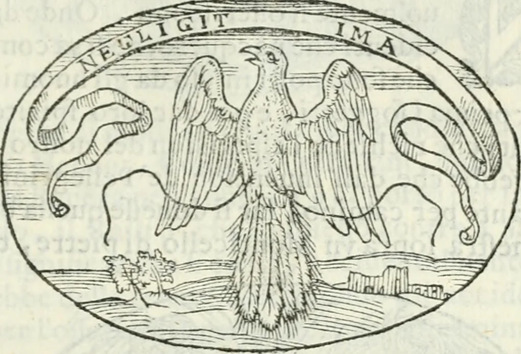 An illustration from Delle imprese, trattato, 1592, leaf 202