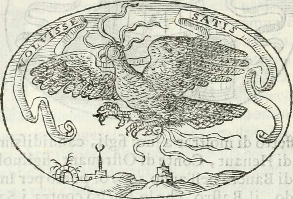 An illustration from Delle imprese, trattato, 1592, leaf 205
