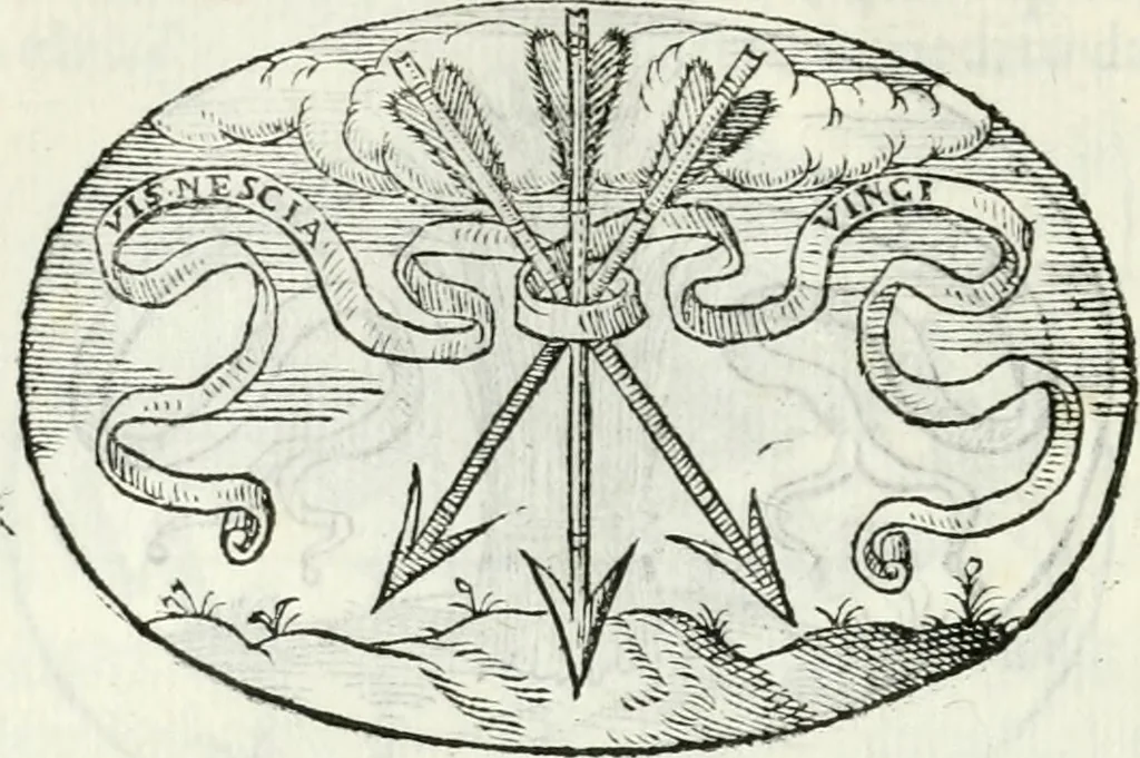 An illustration from Delle imprese, trattato, 1592, leaf 207