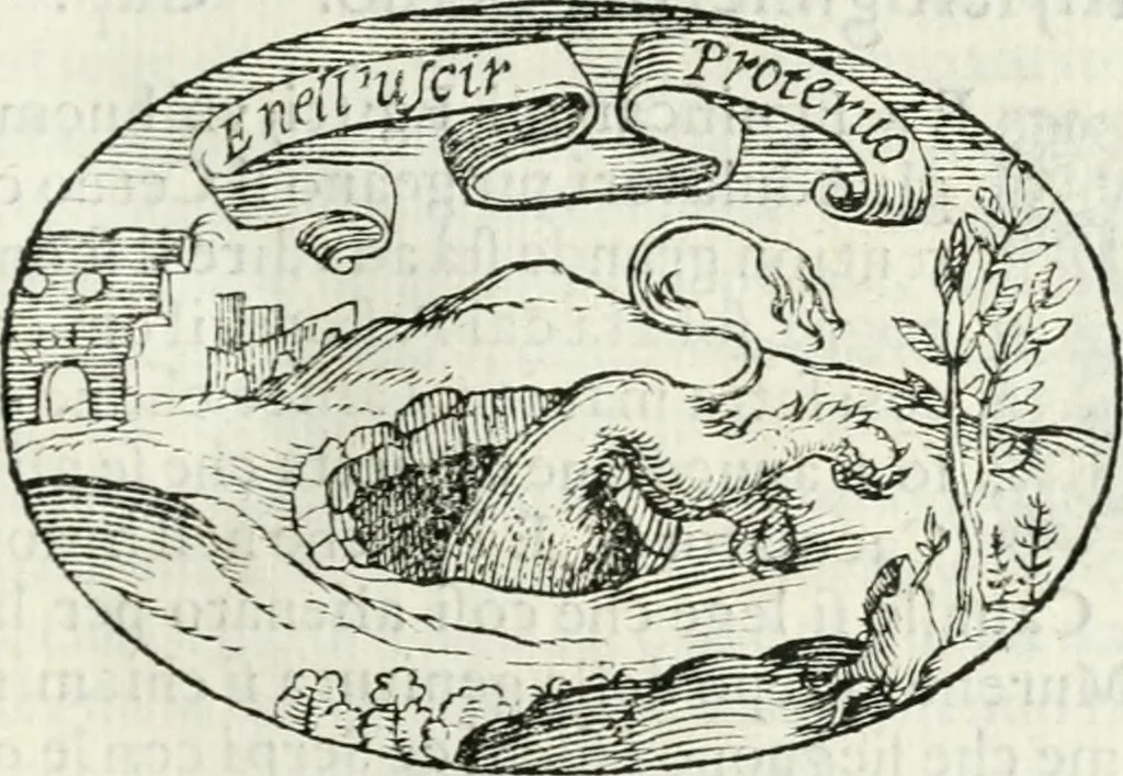 An illustration from Delle imprese, trattato, 1592, leaf 258