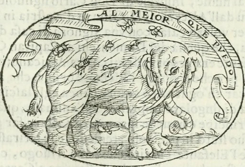 An illustration from Delle imprese, trattato, 1592, leaf 274