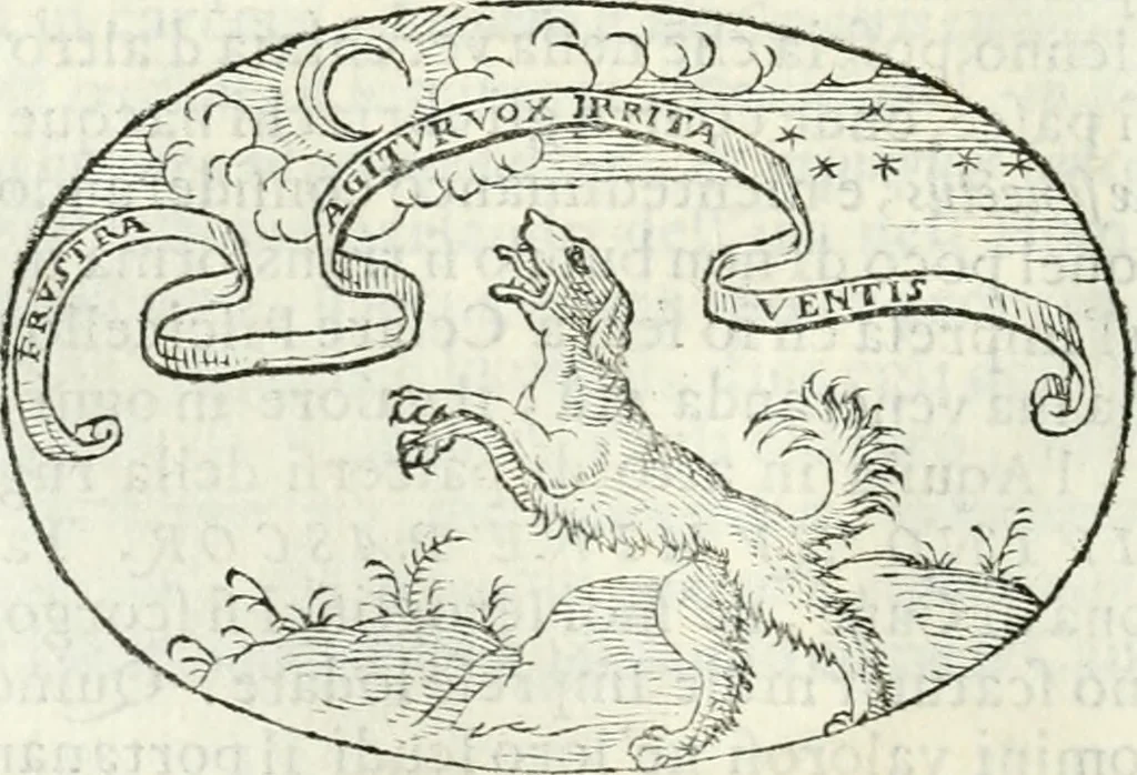 An illustration from Delle imprese, trattato, 1592, leaf 325