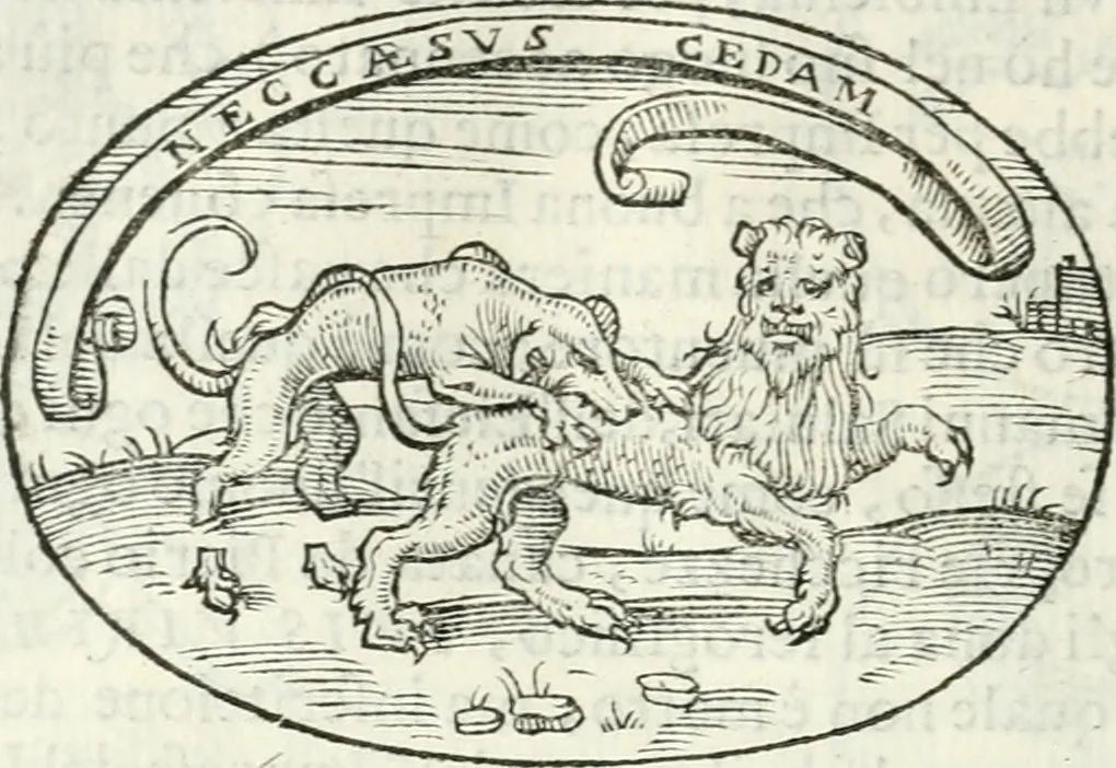 An illustration from Delle imprese, trattato, 1592, leaf 327