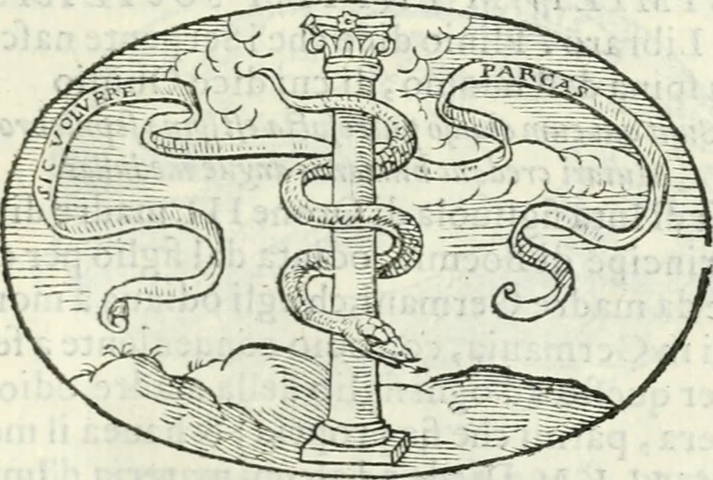 An illustration from Delle imprese, trattato, 1592, leaf 348