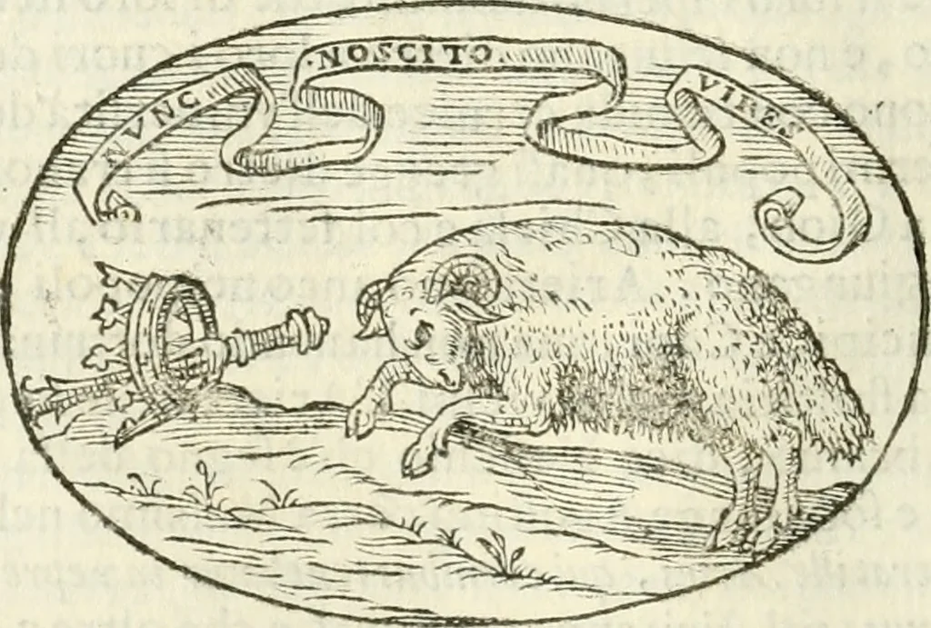An illustration from Delle imprese, trattato, 1592, leaf 387
