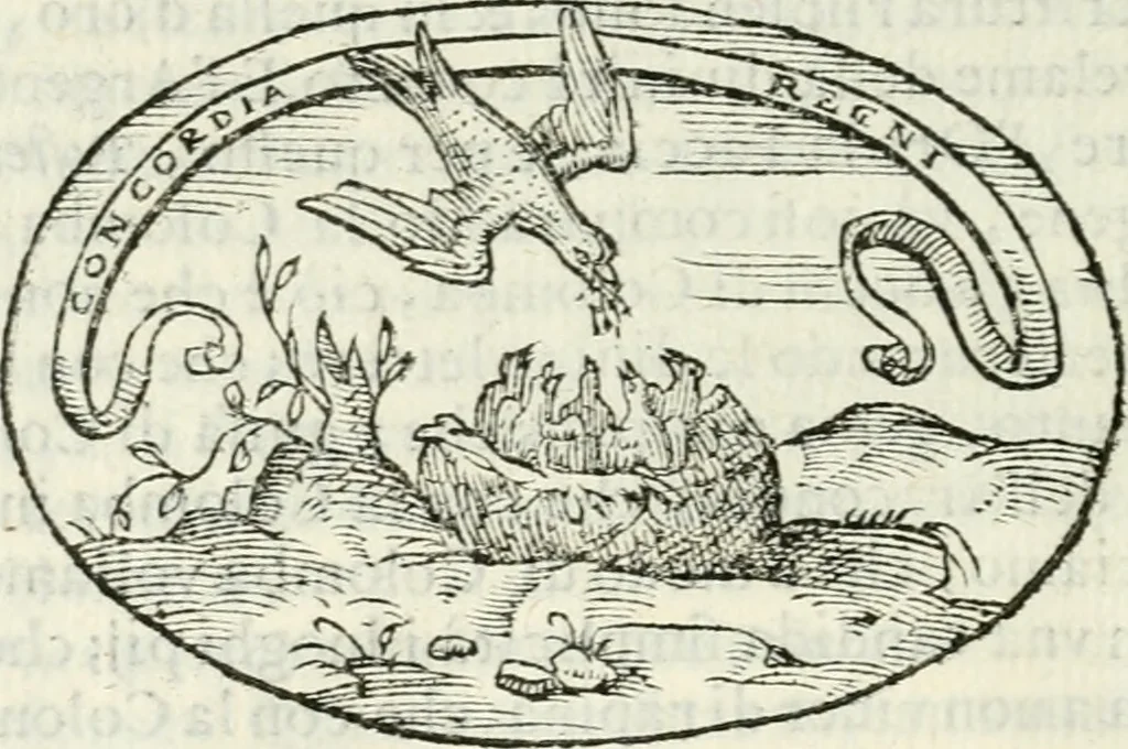 An illustration from Delle imprese, trattato, 1592, leaf 445