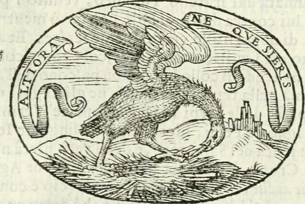 An illustration from Delle imprese, trattato, 1592, leaf 454