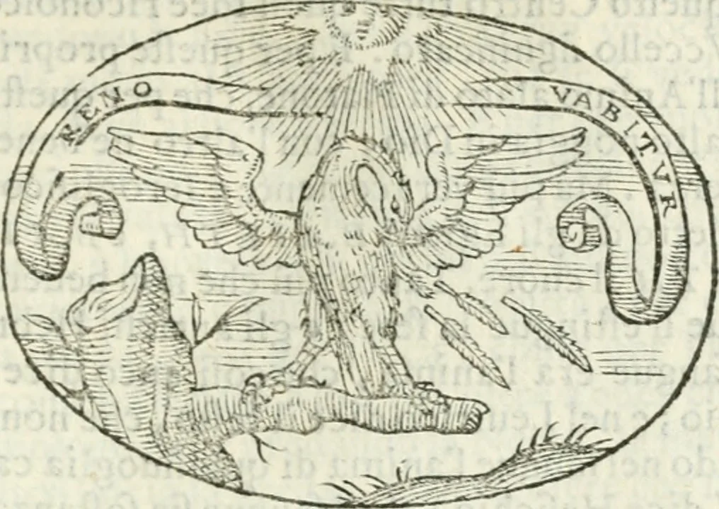 An illustration from Delle imprese, trattato, 1592, leaf 456