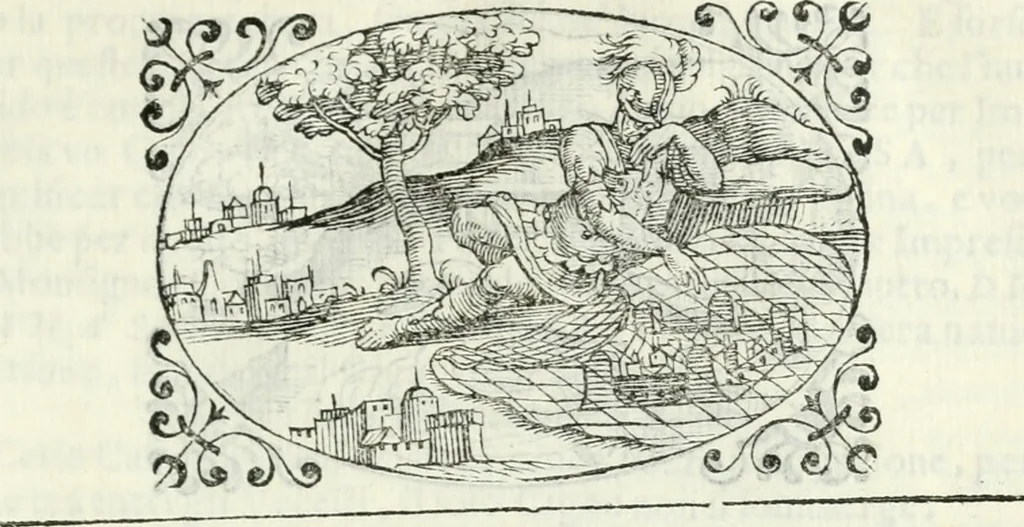 An illustration from Delle imprese, trattato, 1592, leaf 542