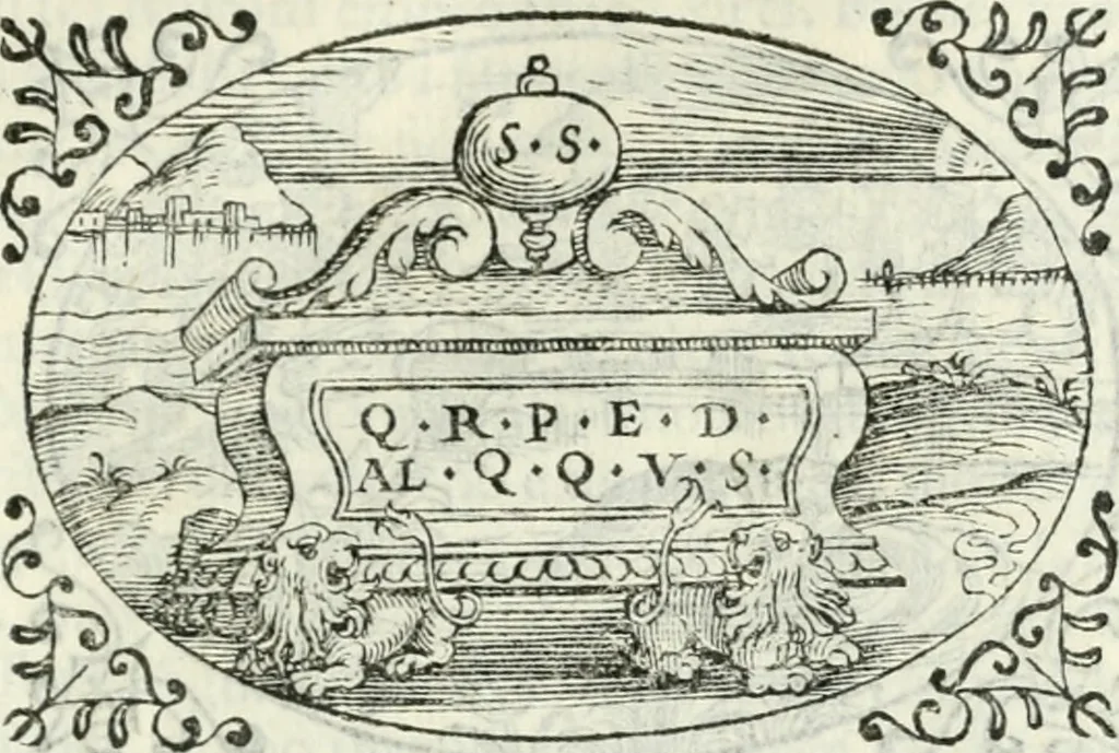 An illustration from Delle imprese, trattato, 1592, leaf 558