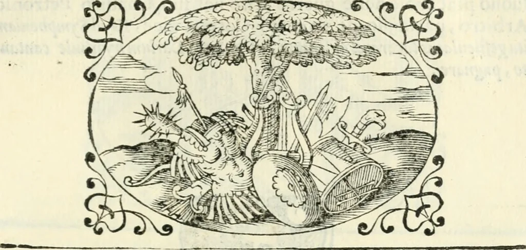 An illustration from Delle imprese, trattato, 1592, leaf 570