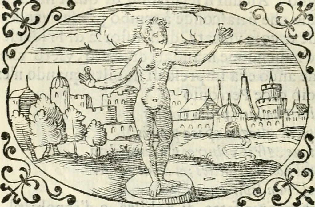 An illustration from Delle imprese, trattato, 1592, leaf 575
